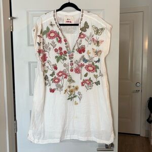 Gorgeous Biya/Johnny Was Dress - has small spot!